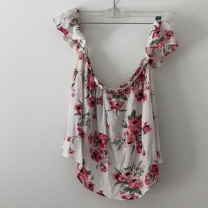 Flynn Skye floral off the shoulder top